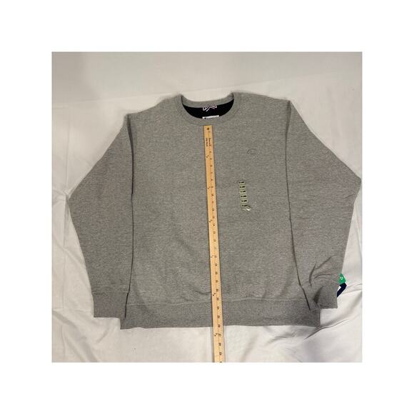 Champion Size 2XL Men's Powerblend Fleece Pullover Crewneck - Grey - Picture 3 of 4